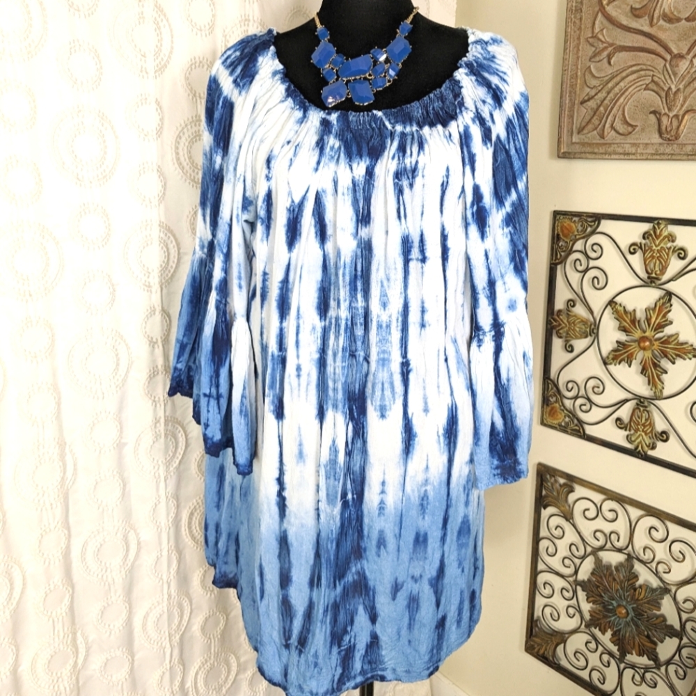 Ace Fashion Peasant Dress Sz Large